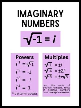 Imaginary and Complex Numbers に対する画像結果
