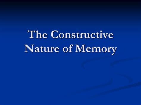 Image result for Constructive Memory Examples