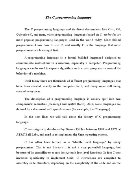 Image result for Essay Programming Language