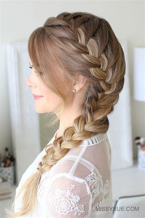 French Braid Open Hair に対する画像結果