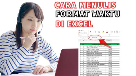 Cara Menulis Nomor Jam Di Excel に対する画像結果