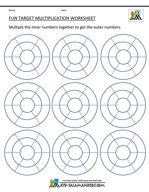 Image result for Multiplication Fun Activity Sheet