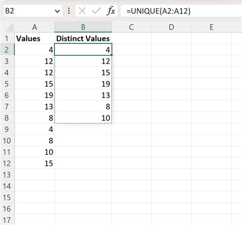 Image result for Extract Unique Values in Excel