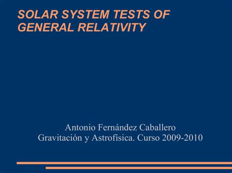 Toradh íomhá ar General Relativity Solar System