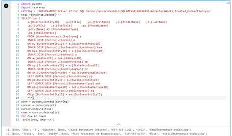 SQL Scripts Python for Beginners Tutoria に対する画像結果
