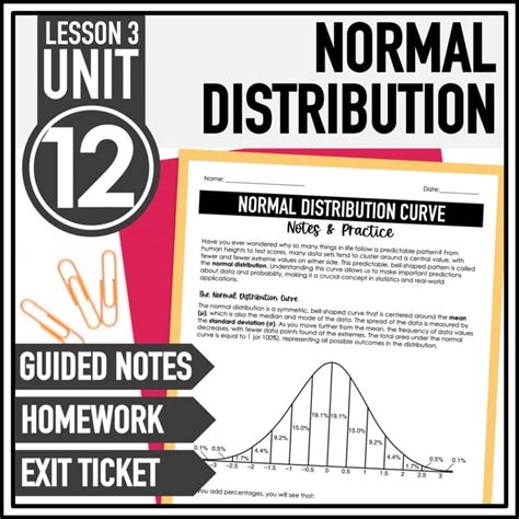 Toradh íomhá ar Lesson Plan Sample Normal Distribution