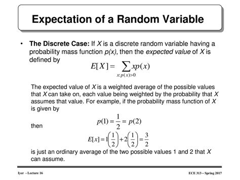 Image result for Expected Value of a Discrete Random Variable