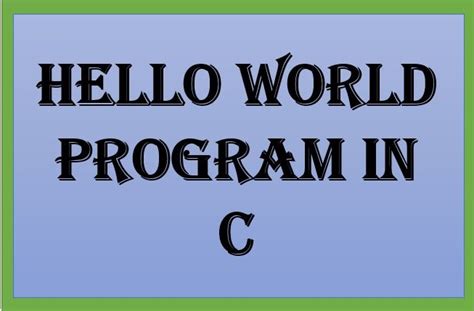 Image result for Hello World Program Code