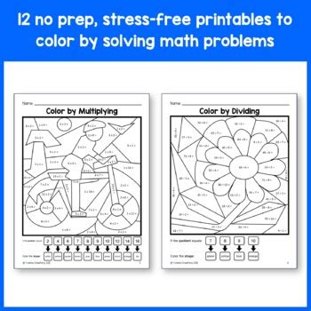 Afbeeldingsresultaten voor Color by Number Math Worksheets 3rd Grade