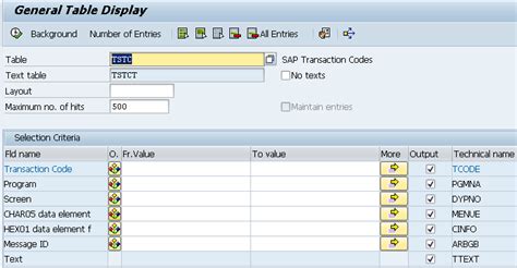 Image result for Tcode List