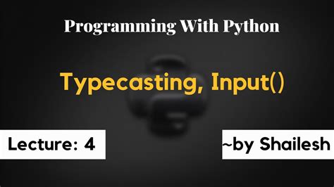 Toradh íomhá ar Type Casting Input in Python