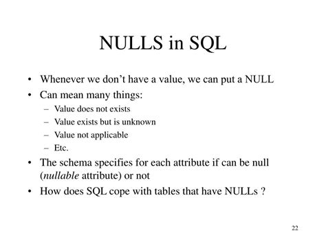 Image result for True and Null SQL