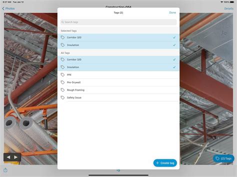 Construction Site File System に対する画像結果