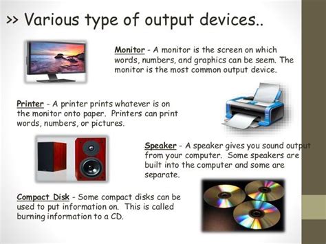 Image result for Function of Output Devices