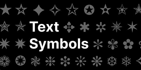 Image result for Common Text Feature Symbols