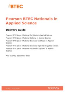 Image result for Applied Science BTEC Syllabus