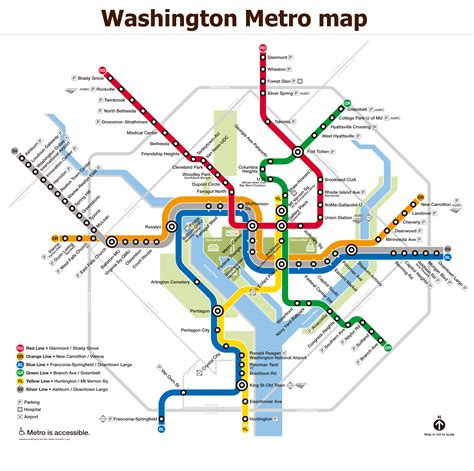 Washington Metro System Map に対する画像結果