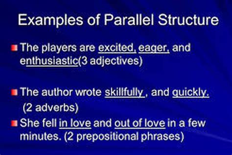Paralel Structure Examples に対する画像結果