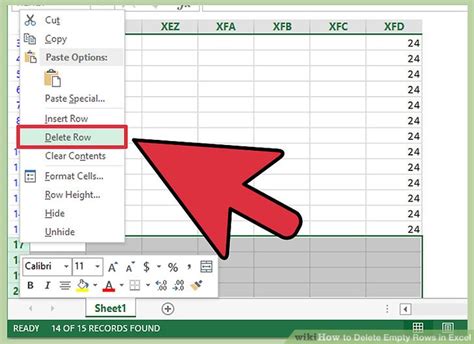 Image result for Excel Remove Empty Rows