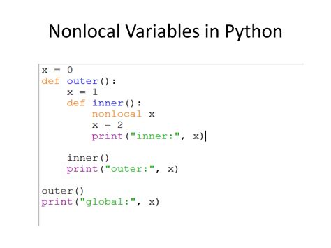 Image result for What Is Non-Local Do in Python