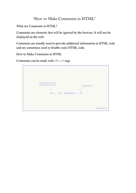 Image result for How to Make a Comment in HTML