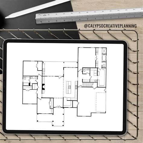 Toradh íomhá ar How to Draw Layout Plan in Procreate