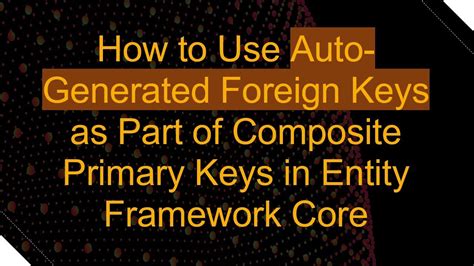 Image result for Primary Key Entity Framework