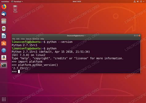 Image result for Ubuntu Check Python Version