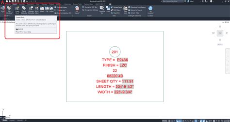 Toradh íomhá ar Dynamic TextBlock AutoCAD
