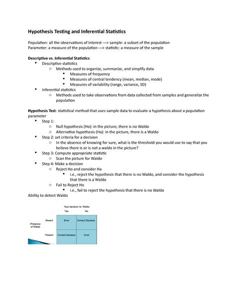 Image result for Inferential Statistics and Hypothesis Testing