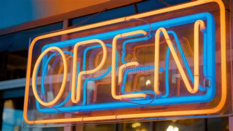 Image result for Blue Neon Open Sign
