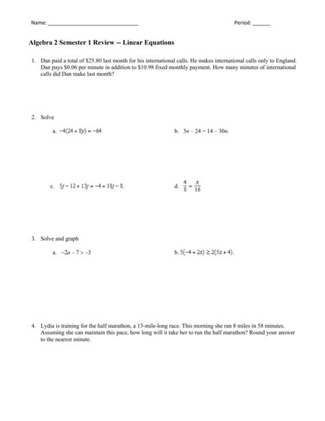 Image result for Algebra 2 Linear Review in Class Notes