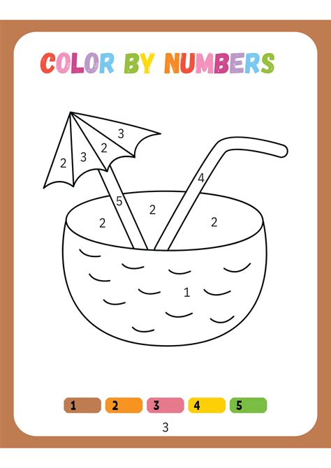 Image result for Coloring Numbers Worksheet