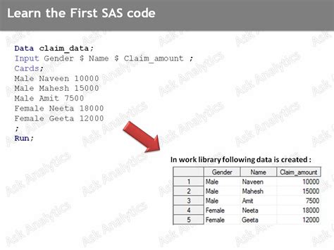 Image result for SAS Syntax to Call in Data