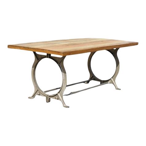 Image result for Rustic Industrial-Style Dining Table