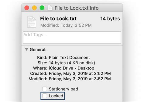 Image result for Get Info File Lock