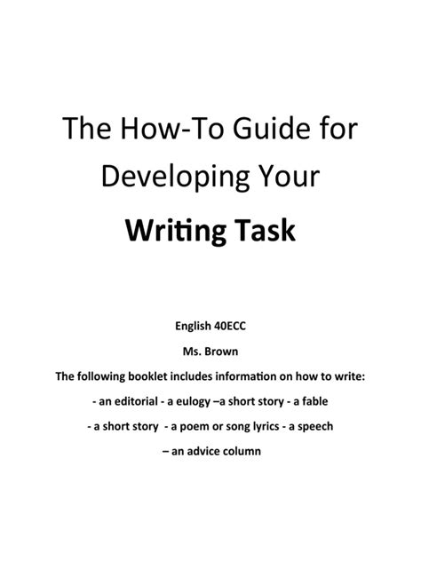 Image result for Writing How-Tos PDF