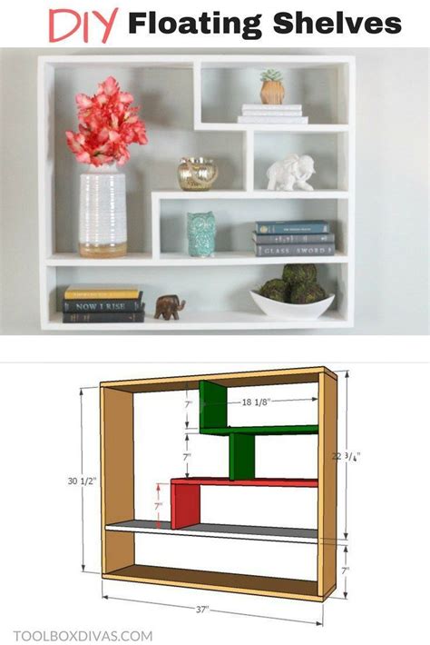 Toradh íomhá ar DIY Floating Bookshelves