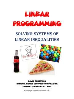 Image result for Linear Programming Word Problem