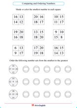 Image result for Comparing and Ordering Numbers Math Grade 1