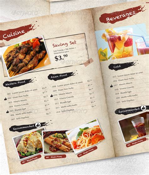 Image result for Free Menu Templates InDesign