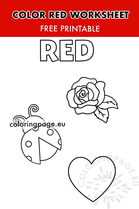 Image result for Color:Red Printable Color