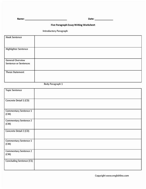 Image result for Writing Process Worksheets