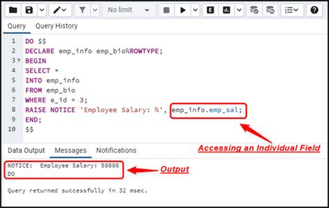 Toradh íomhá ar PostgreSQL Display Specific Row