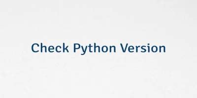 Python Check Package Version എന്നതിനുള്ള ഇമേജ് ഫലം