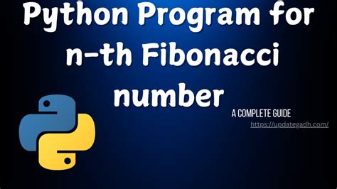 Afbeeldingsresultaten voor Fibonacci Program in Python