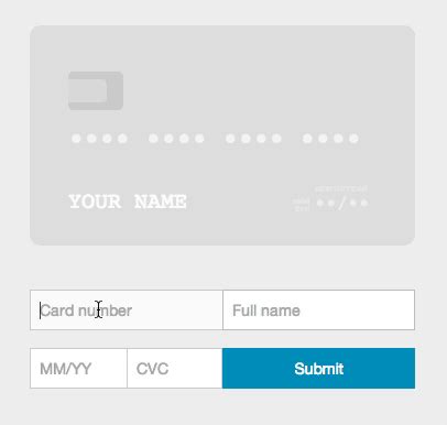 Image result for Card Form Web