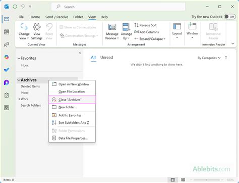 Find Archived Emails Outlook に対する画像結果