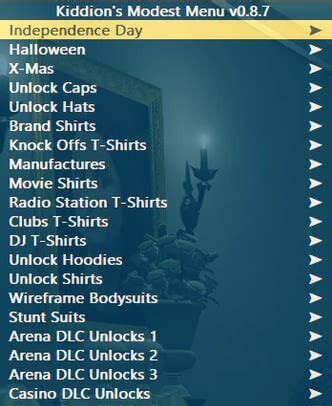Toradh íomhá ar GTA V Modest Menu