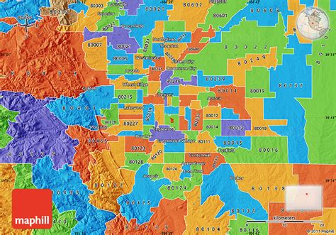 Image result for Zip Code Map for Denver Co